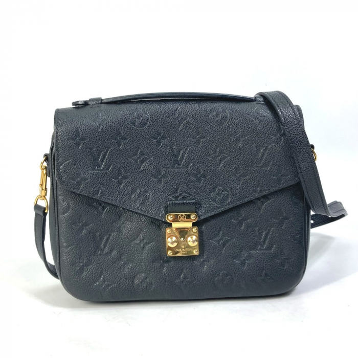 LOUIS VUITTON Shoulder Bag M41487 Monogram Ann Platt Leather black Mon