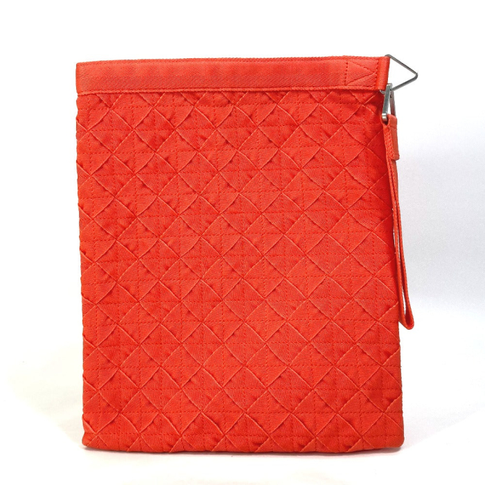 BOTTEGAVENETA Clutch bag 667060 polypropylene Orange INTRECCIATO light