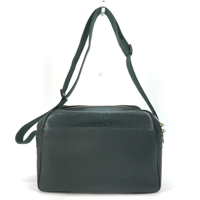 LOUIS VUITTON Shoulder Bag M30154 Taiga Leather green Taiga Reporter P