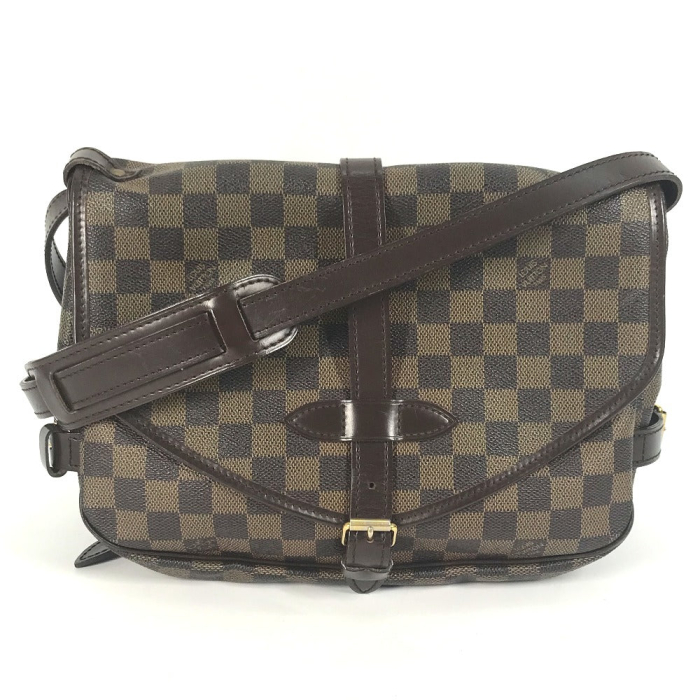 LOUIS VUITTON Shoulder Bag N48081 Damier canvas Brown Damier Saumur 30