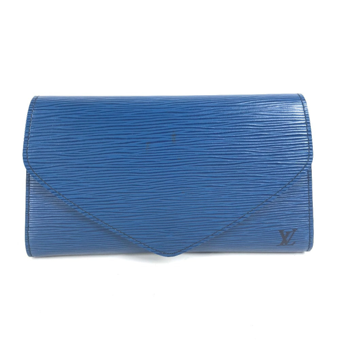 LOUIS VUITTON Clutch bag M52635 Epi Leather blue Epi Art deco Women Us