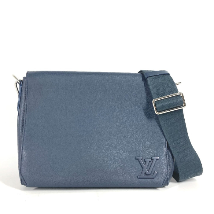 LOUIS VUITTON Shoulder Bag M21363 Cowhide leather Navy LV Aerogram tak