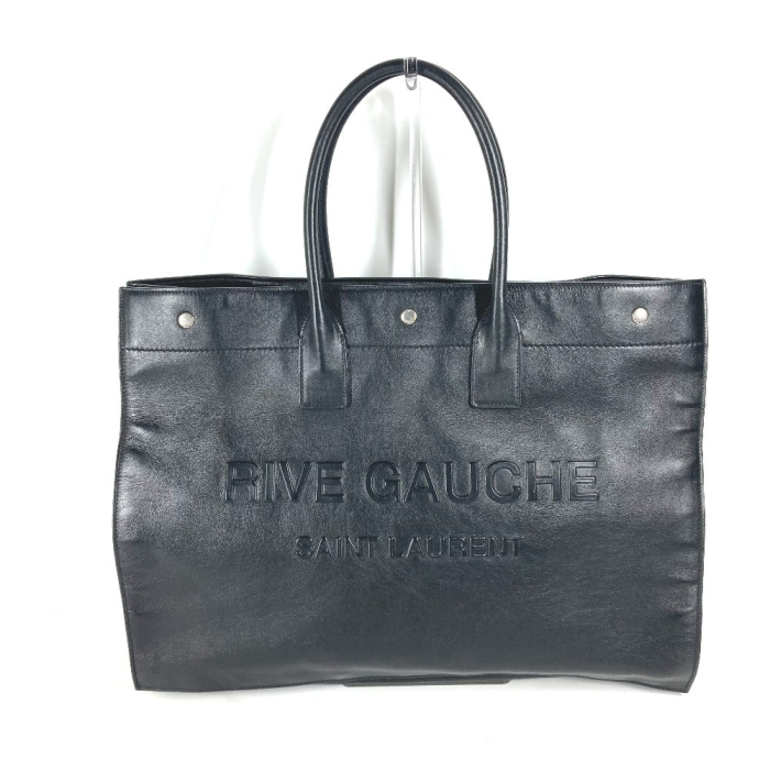 SAINT LAURENT PARIS Shoulder Bag 587273 Calf leather black logo RIVE G