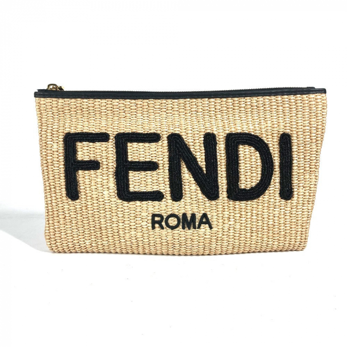 FENDI Clutch bag 8N0149 Raffia