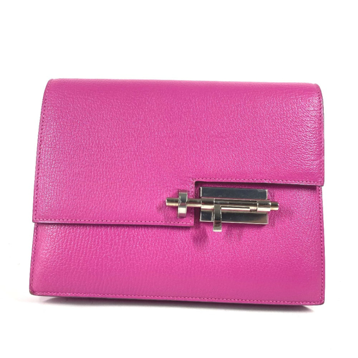 HERMES Clutch bag Shave purple Veru