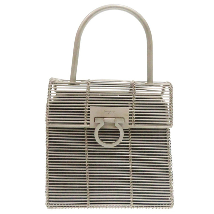 Salvatore Ferragamo Handbag DO-21 8840 metal Silver Gancini