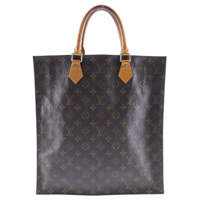 LOUIS VUITTON Tote Bag M51140 Monogram canvas Brown Sac Plat unisex(Un