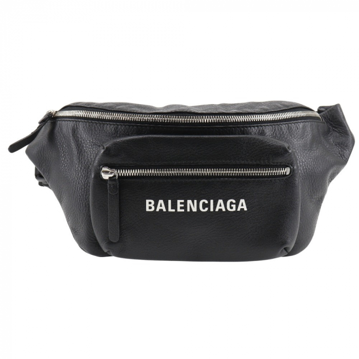 BALENCIAGA Waist bag 529765 DLQ4N 1000 leather black Every day unisex(