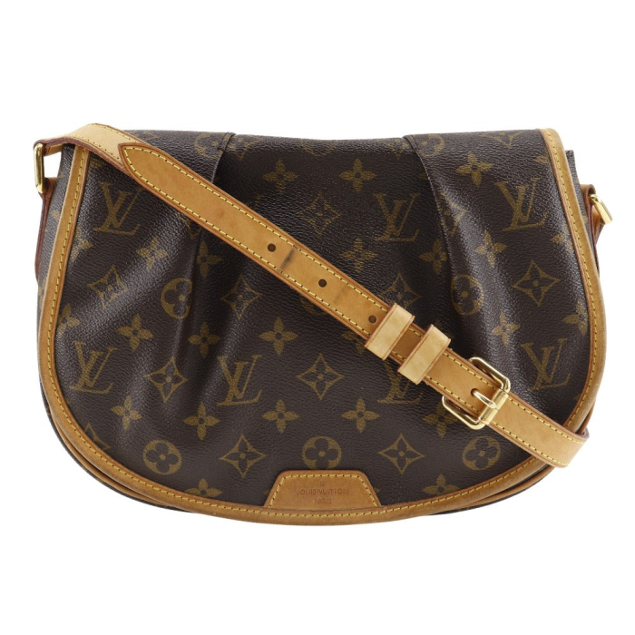 LOUIS VUITTON Shoulder Bag M40474 Monogram canvas Brown Menil Montan P