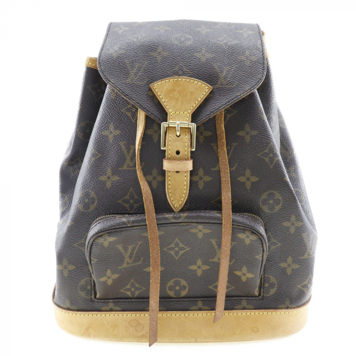 LOUIS VUITTON Backpack M51136 Monogram canvas Brown *Junk item Montsou