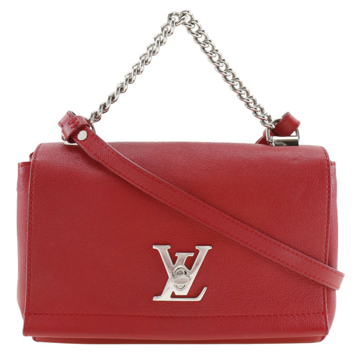 LOUIS VUITTON Shoulder Bag M51202 Calfskin Red 2WAY Rock Me BB Women U
