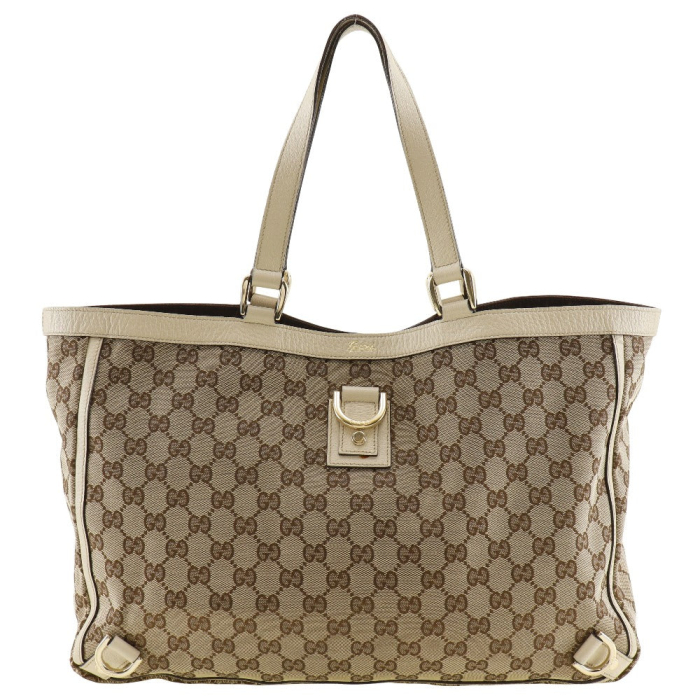 GUCCI Tote Bag 141472 GG canvas Brown Abbey