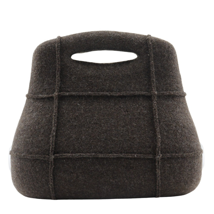 CHANEL Handbag wool Brown Hip bag