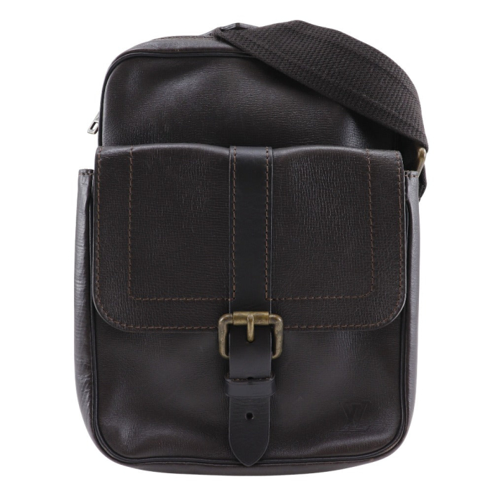 LOUIS VUITTON Shoulder Bag M92534 leather Brown Utah Irokuwa