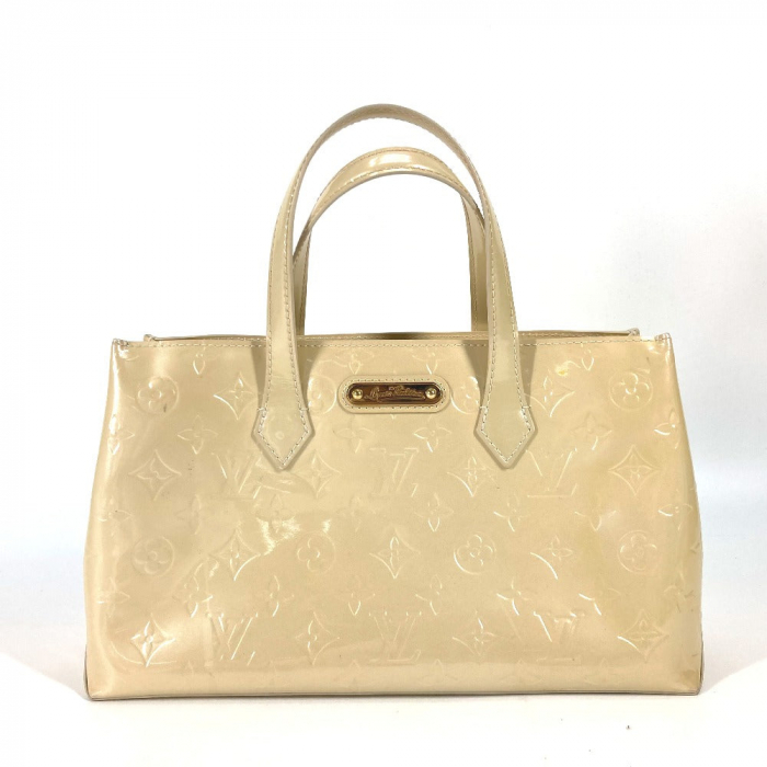 LOUIS VUITTON Tote Bag M91452 Monogram Vernis beige Monogram Vernis Wi