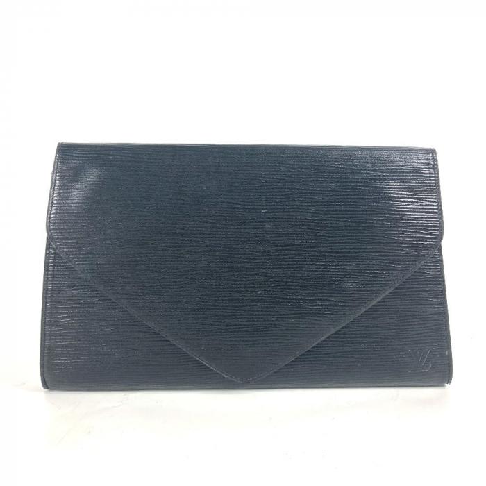 LOUIS VUITTON Clutch bag M52632 Epi Leather black Epi Art deco
