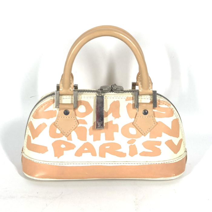 LOUIS VUITTON Handbag M92178 leather beige Monogram graffiti Alma PM W