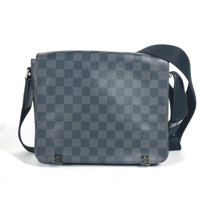 LOUIS VUITTON Shoulder Bag N41028 Damier Grafitto Canvas black Damier 