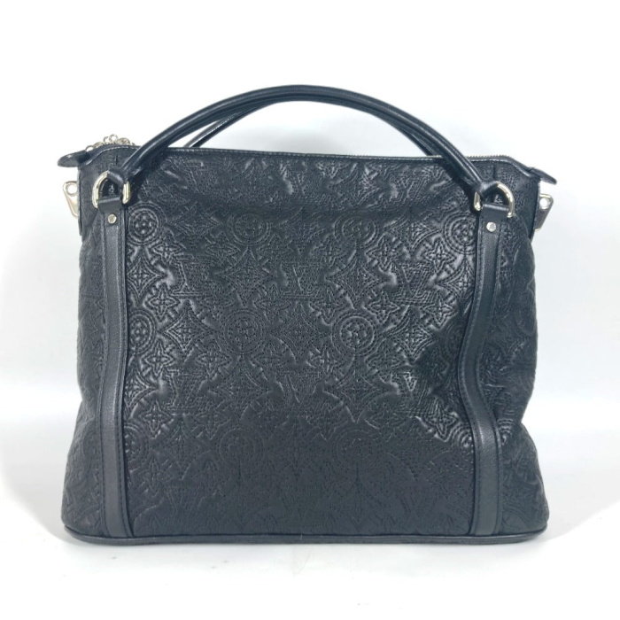 LOUIS VUITTON Shoulder Bag M97071 leather black Monogram Antia Ixia PM