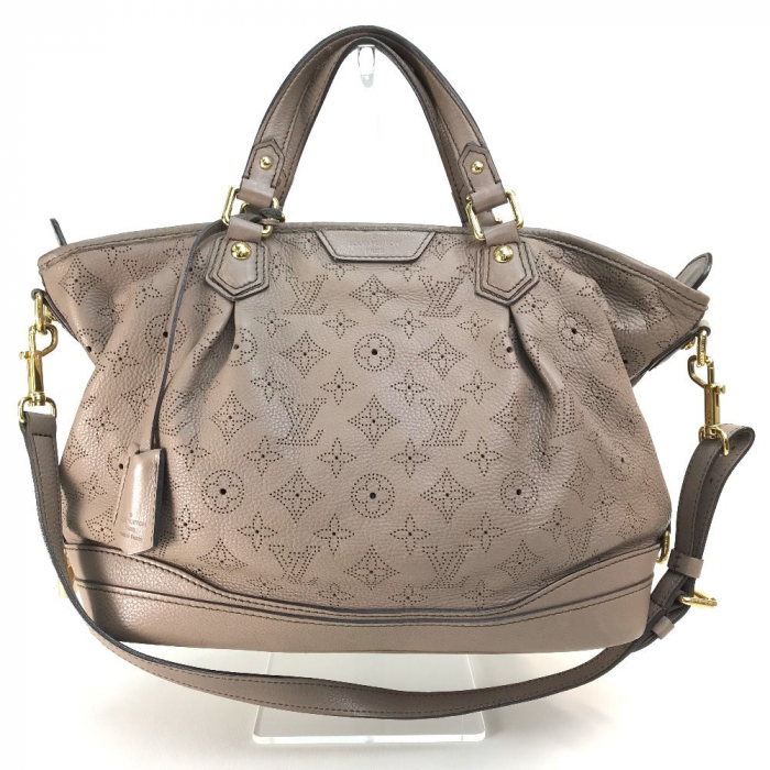 LOUIS VUITTON Handbag M93175 monogram mahina leather beige Monogram Ma
