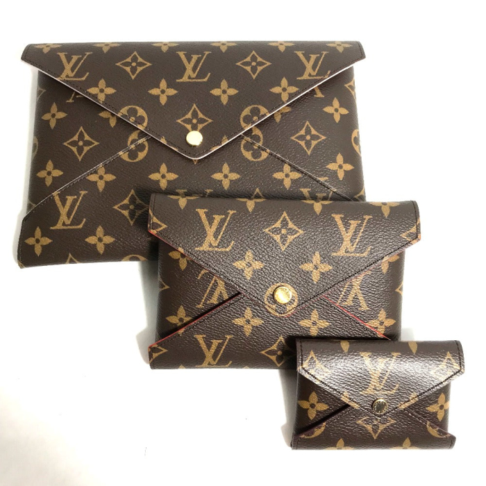 LOUIS VUITTON Clutch bag M62034 Monogram canvas Brown Monogram 3-piece