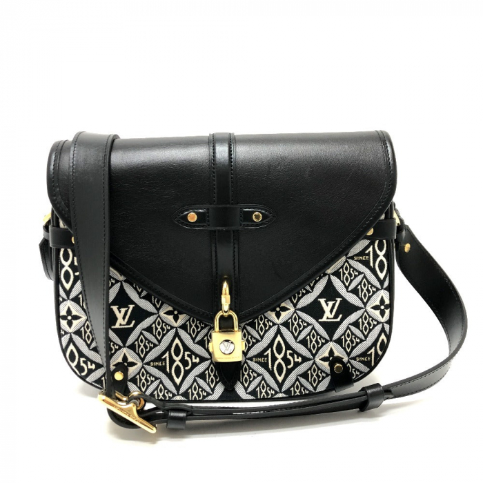 LOUIS VUITTON Shoulder Bag M57488 Canvas / leather Black / Navy Since1