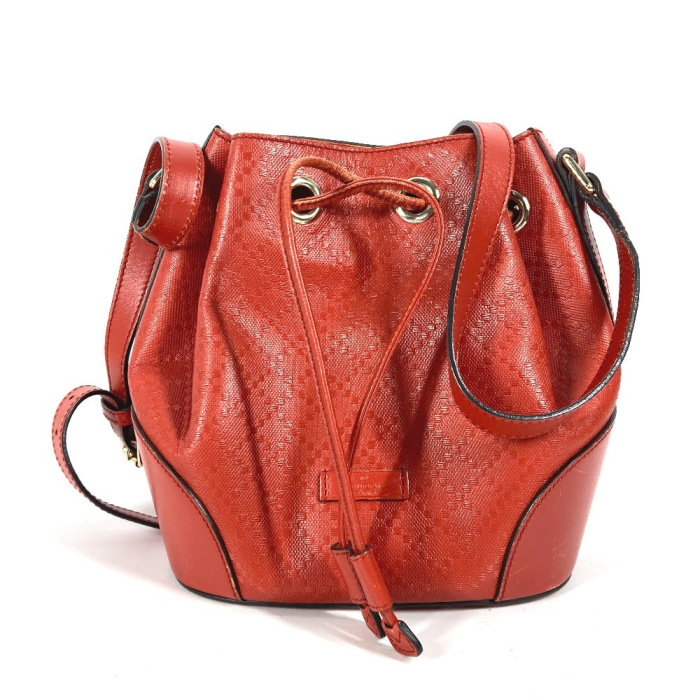 GUCCI Shoulder Bag 354229 leather Orange type purse Diamante Women Use