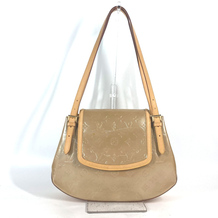 LOUIS VUITTON Shoulder Bag Monogram Vernis Canvas beige Monogram Verni
