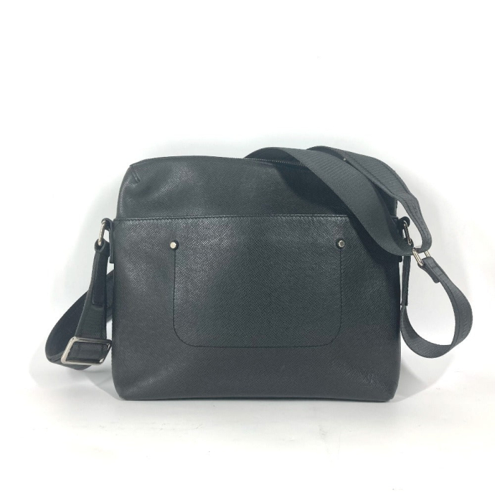 LOUIS VUITTON Shoulder Bag M30238 Taiga Leather black Taiga Watcher Me