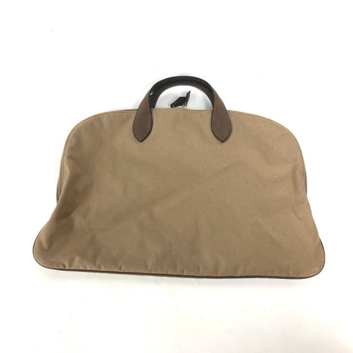 HERMES Handbag Leather / canvas beige Edit 42 mens Used Authentic