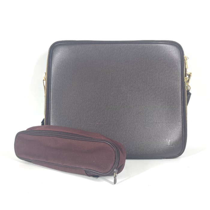 LOUIS VUITTON Handbag M30836 Taiga Leather wine-red Taiga Porto Ordina