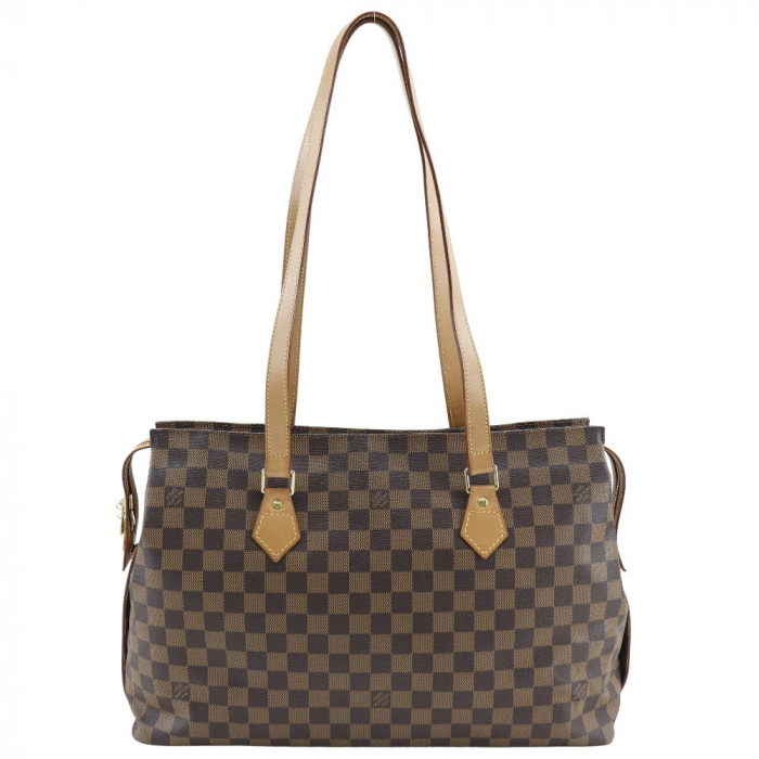 LOUIS VUITTON Tote Bag N99037 Damier canvas Brown Columbine Women Used