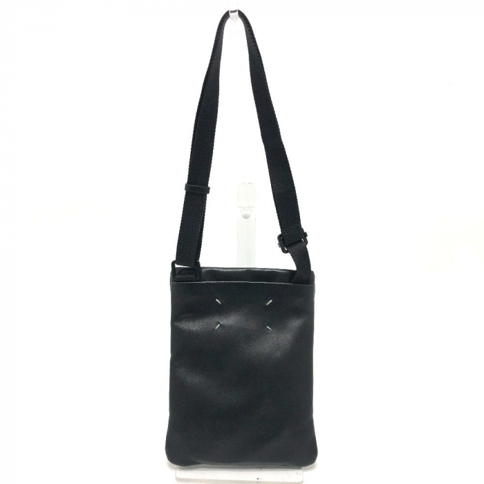 Maison Margiela Shoulder Bag leather black Gram slam mens Used Authent