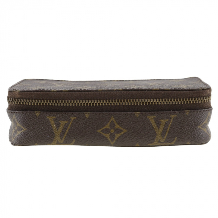 LOUIS VUITTON Pouch M47352 Monogram canvas Brown Jewelry case posh mon