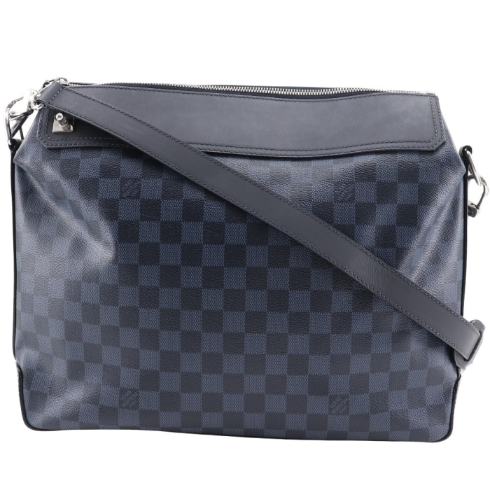 LOUIS VUITTON Shoulder Bag N41348 Damier Cobalt Black / navy Messenger