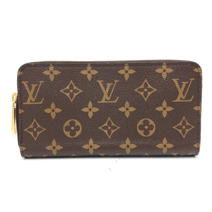 LOUIS VUITTON Long Wallet Purse M41895 Monogram canvas Brown Zippy wal