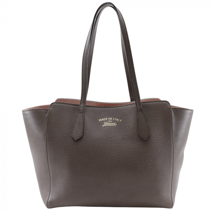 GUCCI Tote Bag 354408 leather Brown Swing medium