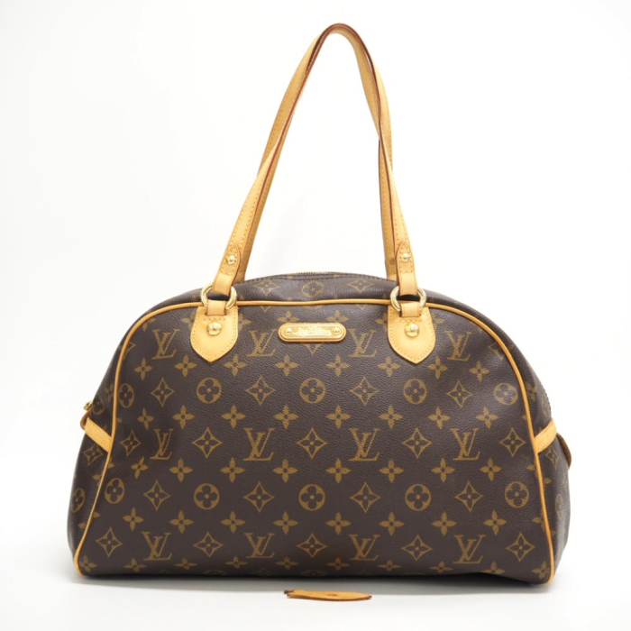 LOUIS VUITTON Handbag M95566 leather Brown Monogram Montorgueil GM Wom