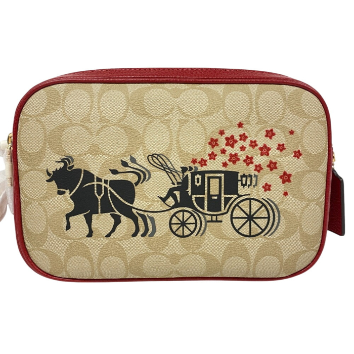 COACH Sling bag canvas beige Signature