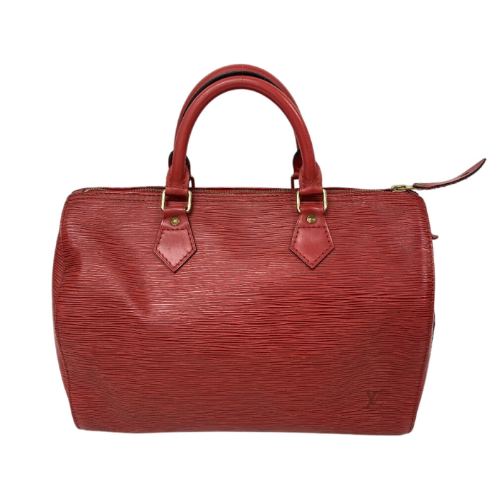LOUIS VUITTON Boston Duffel bag M43007 leather Castilian red Epi Speed