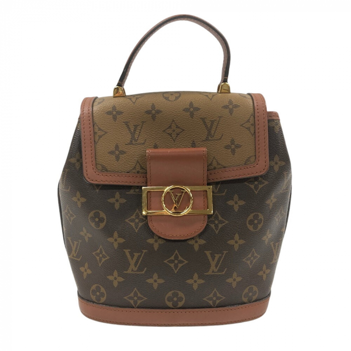 LOUIS VUITTON Backpack M45142 Monogram Brown Monogram reverse Dauphine