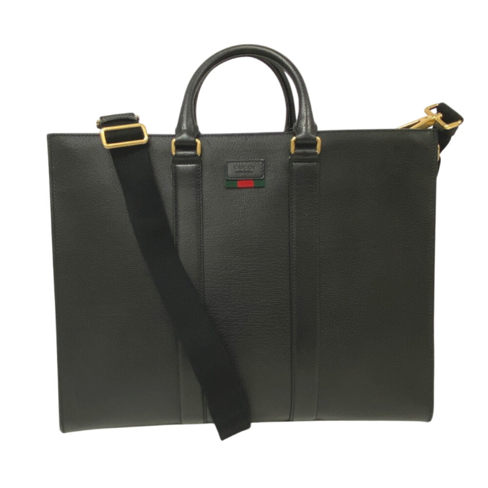 GUCCI Tote Bag 429036 leather black Business bag