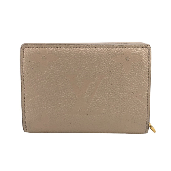 LOUIS VUITTON Bifold Wallet M80754 leather white Monogram Ann Platt Po